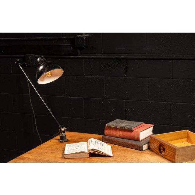 Industrial 1930s Articulated Industrial Lamp by Kaiser Leuchten For Sale - Image 3 of 11