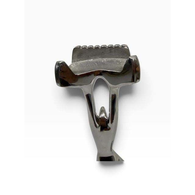 Vintage Signed Carrol Boyes Cast Metal "Standing Man" Business Card Holder For Sale In West Palm - Image 6 of 8