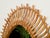 Brown French Riviera Oval Mirror in Bamboo with Rattan and Woven Wicker, Italy, 1960 For Sale - Image 8 of 10
