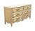 John Widdicomb John Widdicomb Country French Provincial Off White Hand Painted 64" Double Dresser For Sale - Image 4 of 15