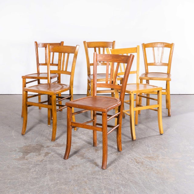 French Blonde Farmhouse Dining Chairs, 1950s, Set of 4 For Sale - Image 12 of 18