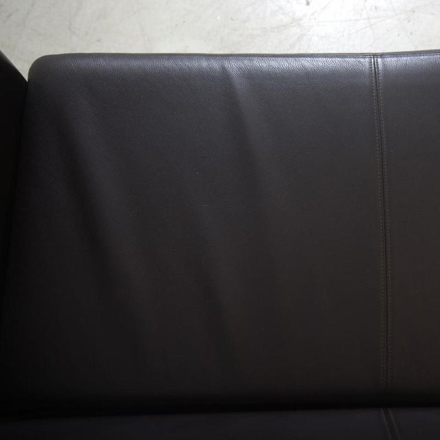 Black 3-Seater Sofa in Dark Brown Leather by Erik Jørgensen, 2012 For Sale - Image 8 of 18