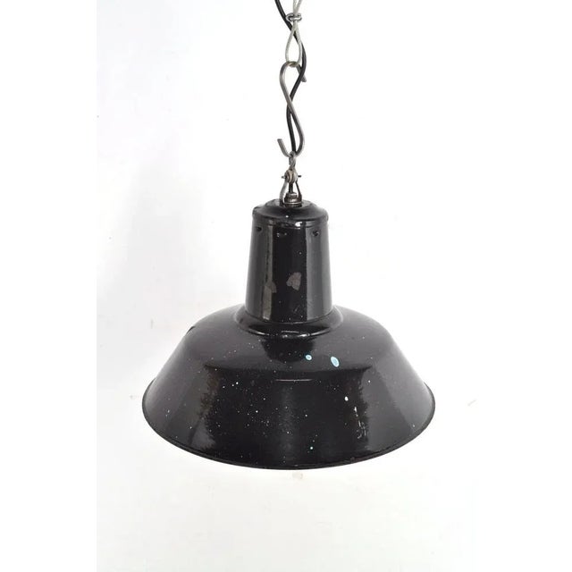 1950s Vintage Enamel Pendant Lamp, 1950s For Sale - Image 5 of 8