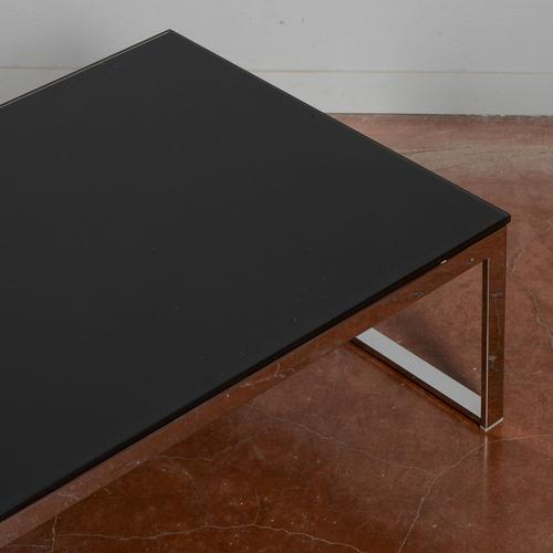 Glass Steel and Glass Coffee Table, 2000s For Sale - Image 7 of 18