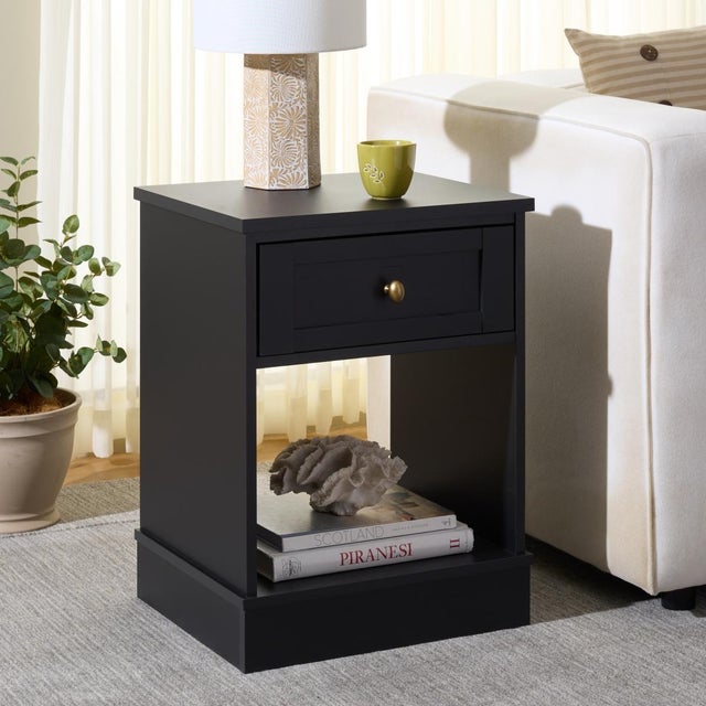 Add a sophisticated touch to your home with our black and brass furniture accent tables. The color scheme and materials...