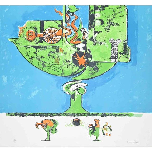 Lithograph on paper realized between 1975 and 1076. Hand signed and numbered in pencil. Edition of 75. Ref. Cat, Rais...