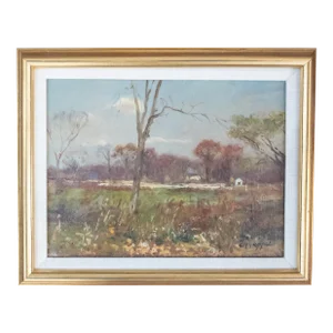 Early 20th Century Impressionist New England Landscape Painting by Charles Appel