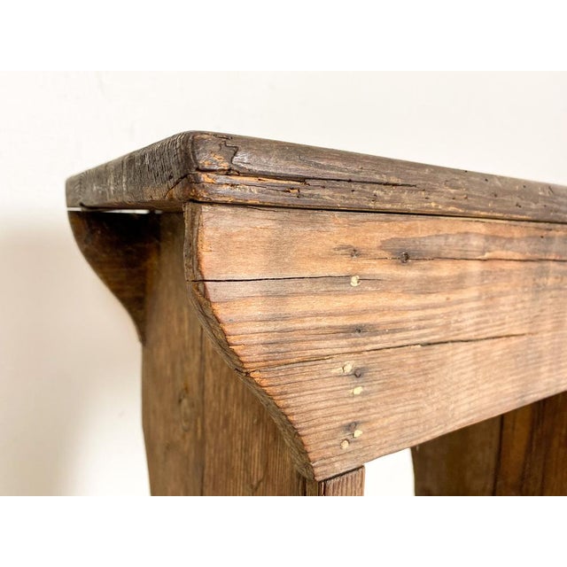 Dutch Pine Farmhouse Stool, 1950 For Sale - Image 4 of 16