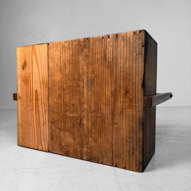 Japanese Wooden Carrying Crate with Calligraphy, 1950s For Sale - Image 16 of 17
