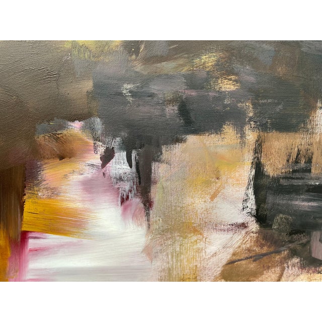 Black Yellow & Red Abstract Expressionist Art by Contemporary British Angela Wakefield Artist 2022 For Sale - Image 16 of 17