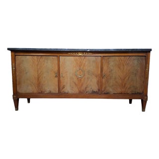 20th Century Empire Mahogany Veneer Sideboard For Sale