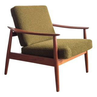FD 164 Lounge Chair in Teak by Arne Vodder for France and Son, 1960s For Sale