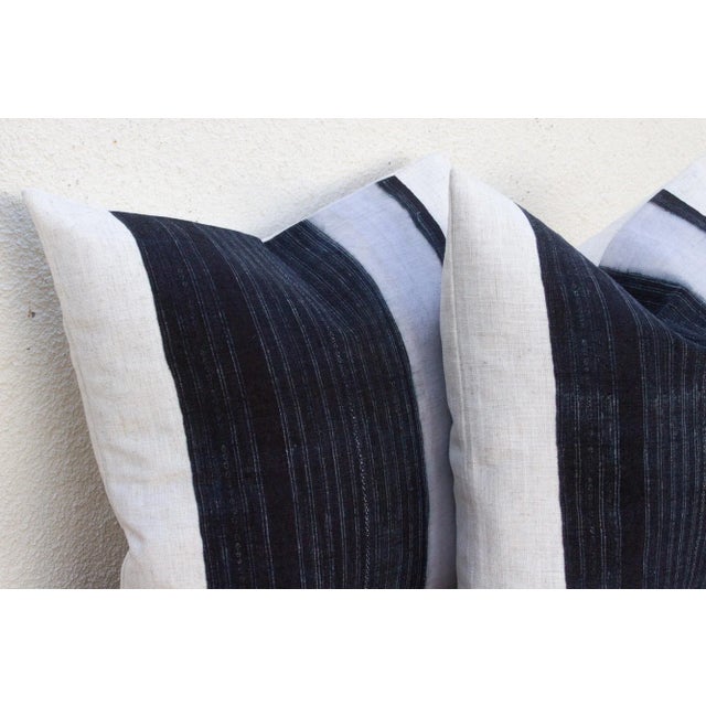 1980s Hmong Mountain Handwoven Pillows, Set of 2 For Sale - Image 5 of 8