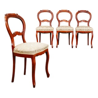 Biedermeier Style Chairs, Set of 4 For Sale