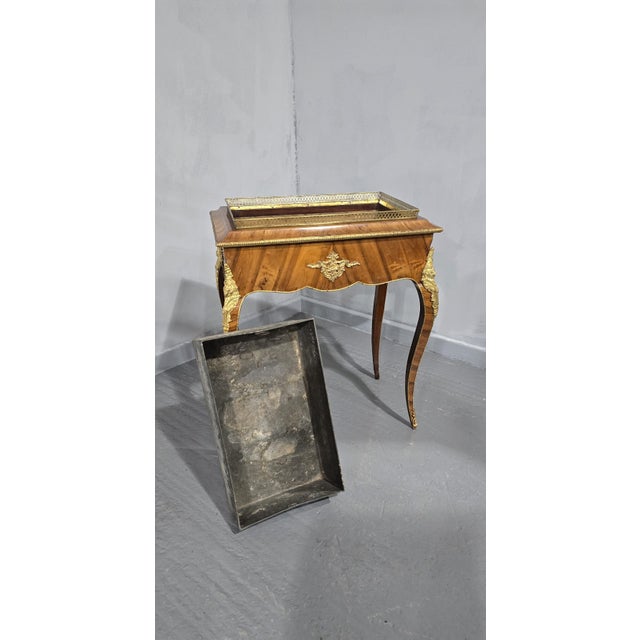 French Satinwood Jardinere Planter, 1880s For Sale - Image 11 of 12