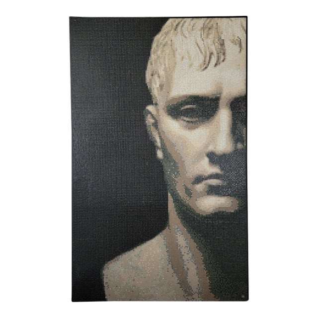 Italian Tiled Augustus Wall Art For Sale