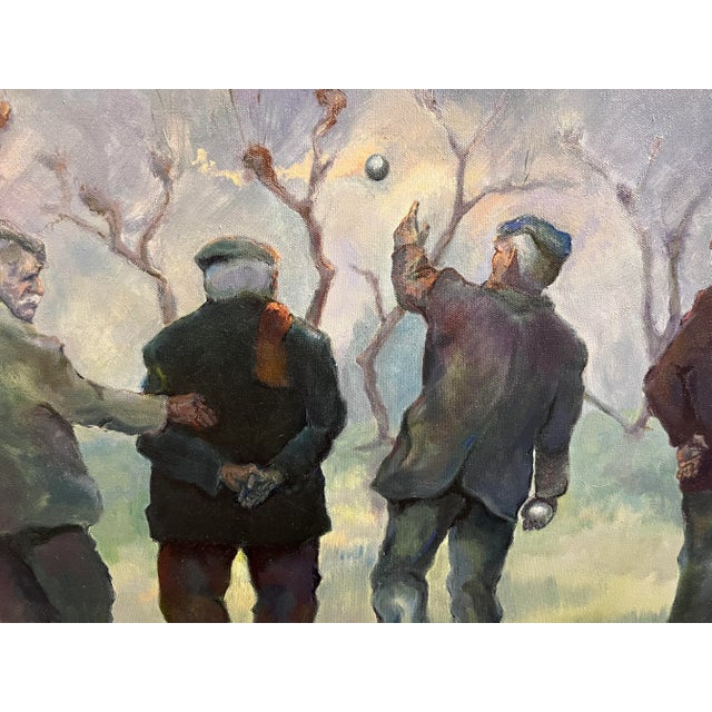 Vintage B. Keller Expressionist Figurative Acrylic Painting Titled the ...