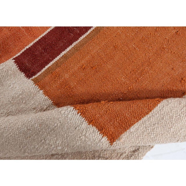 Mid 20th Century Vintage Swedish Flat-Weave Rug, Doris Leslie Blau For Sale - Image 5 of 10