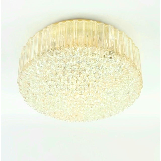 Rare extra large mid-century modern bubble glass ceiling light/flush mount by helena tynell for limburg, one of the most...