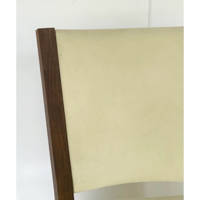Modern Copeland Co. Modern Ivory Suede Exeter Side Chair For Sale - Image 3 of 7