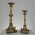 Richly sculpted in the French Renaissance Revival tradition, this set of two antique gilded bronze candlesticks features...