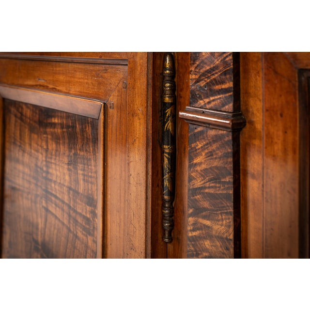Antique French Credenza in Cherrywood and Burr Ash, 1700s For Sale - Image 9 of 15