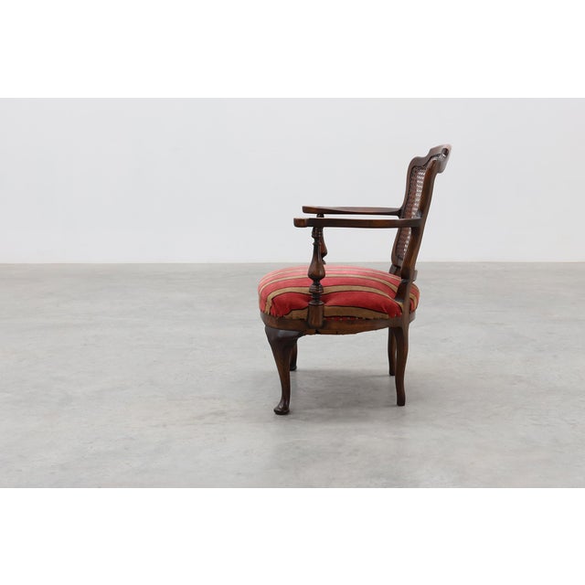 Louis XV Style Oak and Cane Armchair, France, 1890 For Sale - Image 3 of 15