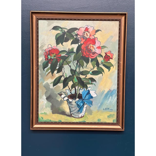 G. Källbom, Flower Motif in Pot, 1960s, Oil on Panel, Framed For Sale - Image 5 of 18