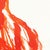Textile The Orange Cloth 3 - Abstract Flowy Minimalist Figurative Ink Painting on Paper by Bettina Mauel For Sale - Image 7 of 7