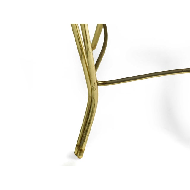 Mid 20th Century Hollywood Regency George Koch Gold and Mauve Vanity Stool Chair For Sale - Image 9 of 14