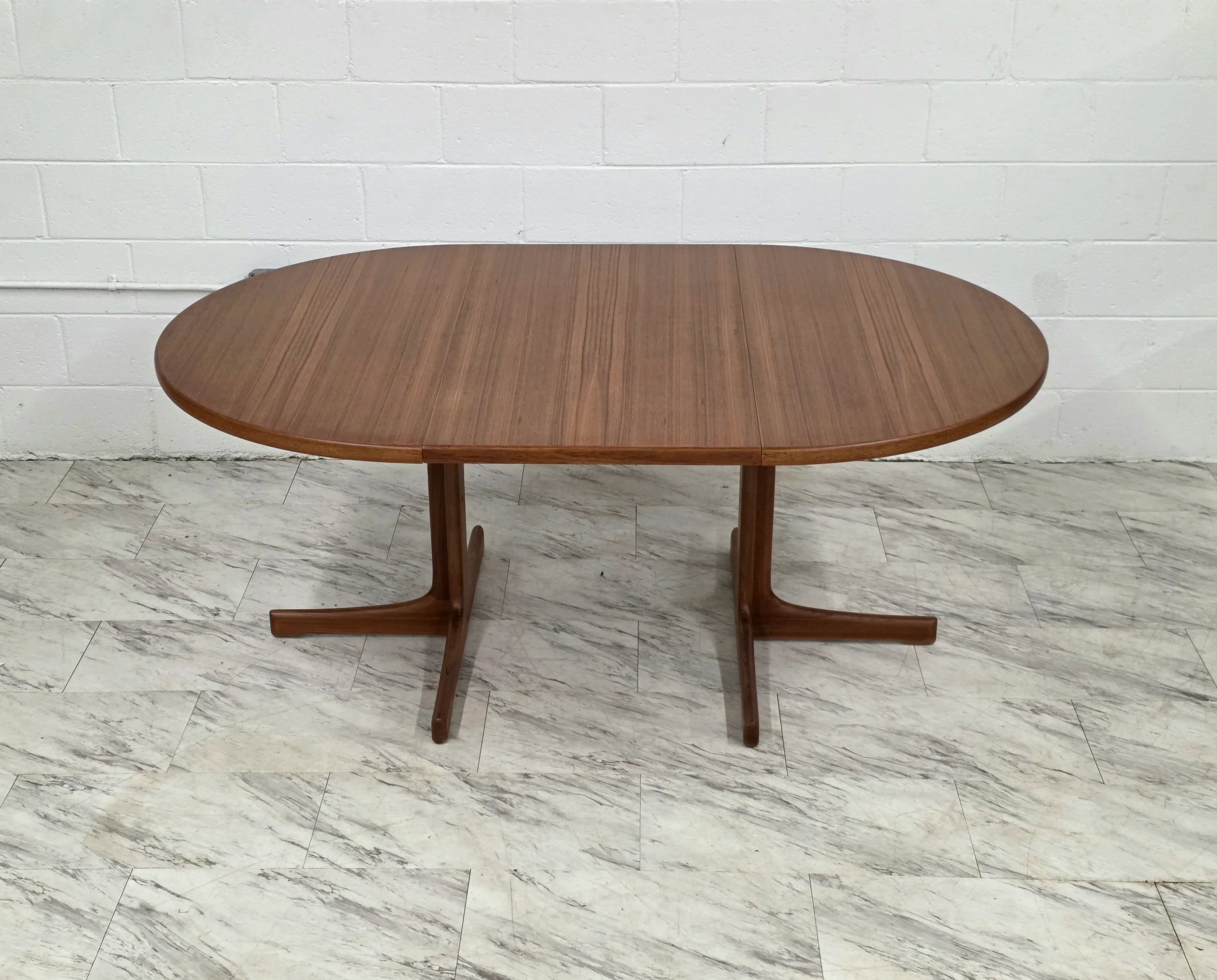 1950s Teak Trestle Base Dining Table by Karl Erik Ekselius | Chairish