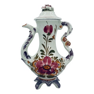 Majolica Jug Vase from Bassano, Italy, 1965 For Sale