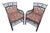 Pair of Ebonized Bamboo Armchairs in the Brighton Pavillion Style For Sale