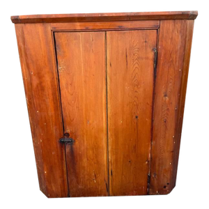 Antique Early American Primitive Style Corner Cabinet