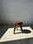 Small Brown Tripod Stool in Upcycled Teak For Sale - Image 5 of 10