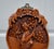 Vintage Chinese Hand Carved Wood Wall Plaque High Relief Asian Woman Flower Art For Sale - Image 12 of 13