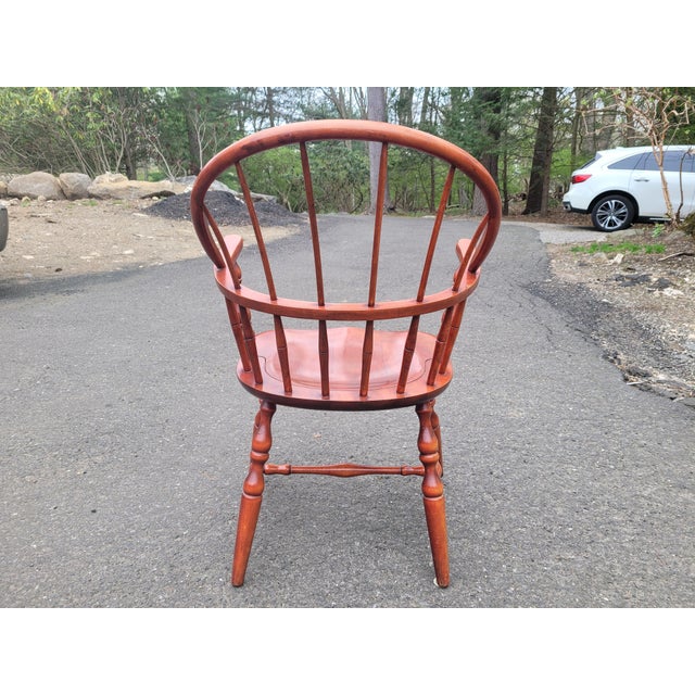 Mid 20th Century Pair of Mid-Century Windsor A/K/A Captain's Arm Chairs For Sale - Image 4 of 7