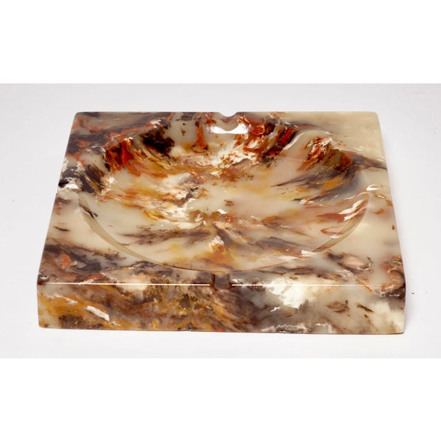 Brown Vintage "Ultra Stone" Ashtrays by Sunlight Industries - Set of 2 For Sale - Image 8 of 12