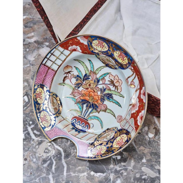 Japanese Porcelain Imari Shaving Plate For Sale - Image 12 of 12