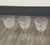 Neoclassical Mid 20th Century Fan & Diamond Cut Crystal Cordial / Dessert Wine Glasses - Set of 3 For Sale - Image 3 of 12
