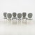 Louis XVI Style Medallion Chairs in Blue Textured Fabric, 1980s, Set of 6 For Sale - Image 11 of 18