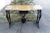 Art Deco Style Marble Top Painted Black Metal Bird Design Console Table For Sale - Image 9 of 13