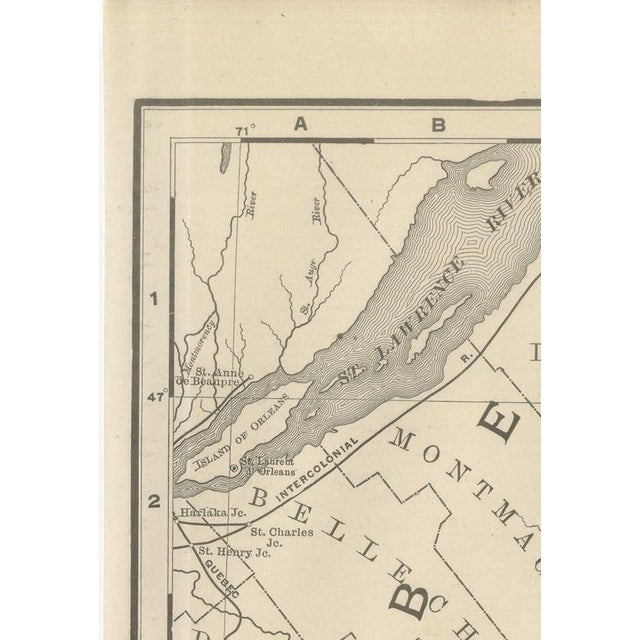 19th Century Antique Map of Maine, The Pine Tree State from Rand McNally, 1899 For Sale - Image 5 of 11