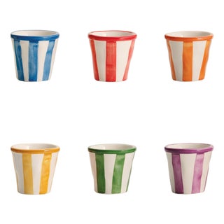 Lido Righe Espresso Shot Cups (Set of 6) For Sale