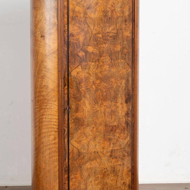 19th Century Danish Mahogany Veneer Column Cabinet With Single Door For Sale - Image 9 of 13