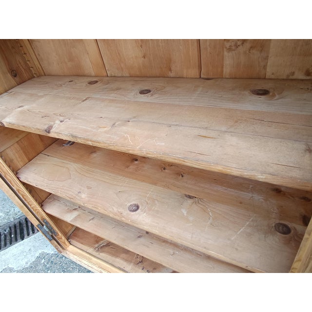 Antique Stripped Fir Wardrobe, 1890s For Sale - Image 12 of 18