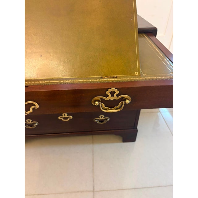 Antique George II Mahogany Chest of Drawers with Fitted Writing Desk, 1750 For Sale - Image 14 of 18
