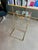 Metal Vintage Mid Century Modern Faux Bamboo Brass Glass Nesting Tables Set 1970s Hollywood Regency For Sale - Image 7 of 17