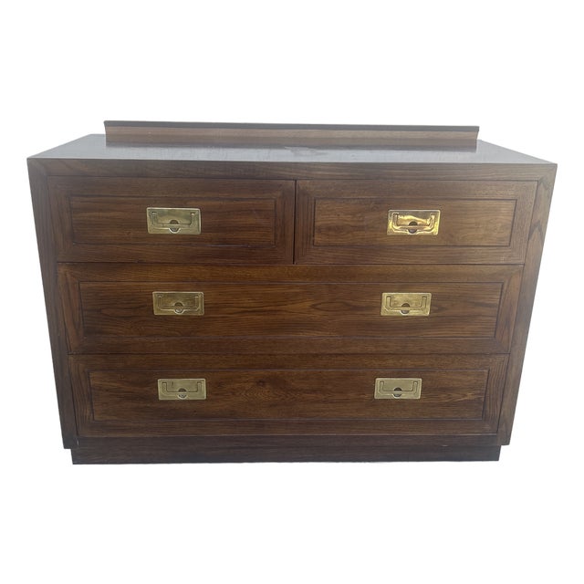 1970s Henredon Scene One Campaign Chest of Drawers For Sale