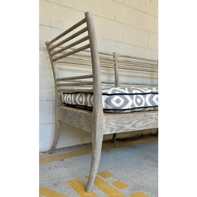 Jonathan Charles Jonathan Charles Gray Oak Toby’s Sofa For Sale - Image 4 of 9